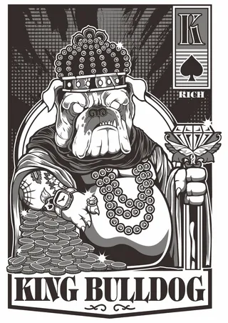 凶猛沙皮狗 土豪胖狗 金闪闪珠宝