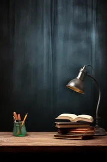 书桌书籍学习阅读背景