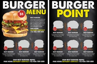 设计英文食物菜单素材