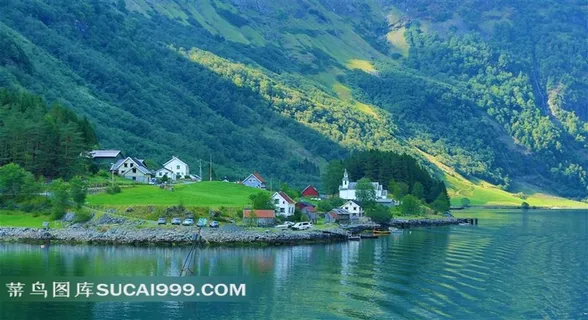 挪威纳柔依峡湾风景图