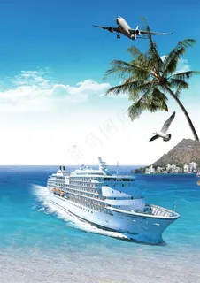 海上巨轮风景设计 海上巨轮风景设计