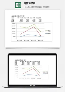 销售情况表excel模板 销售情况表excel模板