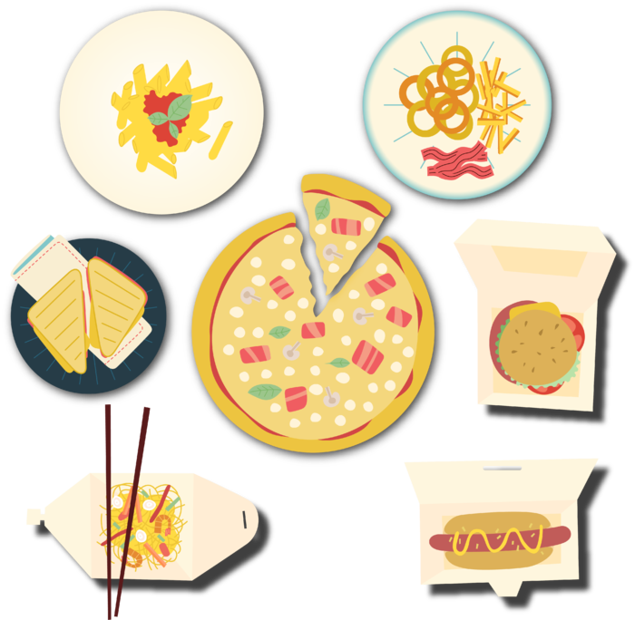 简约风厨房料理卡通素材图片PNG免扣 (2)