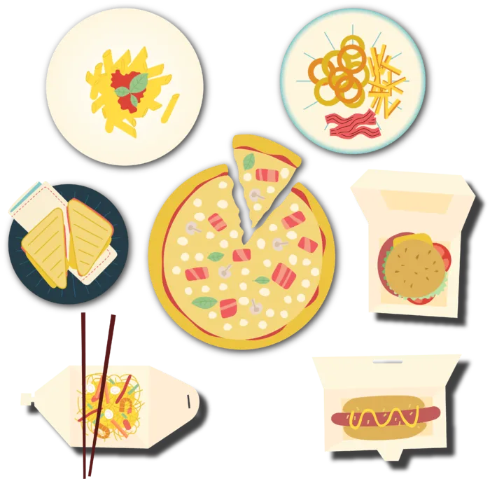 简约风厨房料理卡通素材图片PNG免扣 (2)