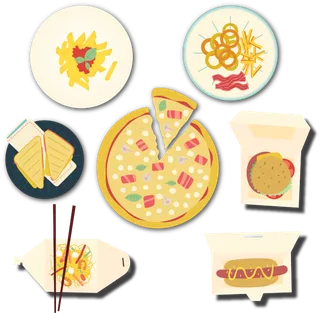 简约风厨房料理卡通素材图片PNG免扣 (2)