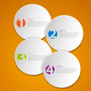 免抠潮流彩色标贴