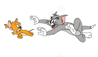 彩色动漫猫和老鼠图片