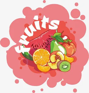 矢量水果手绘