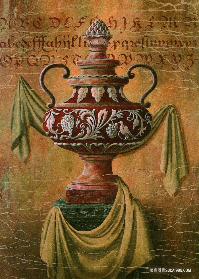 唯美鼎复古艺术油画