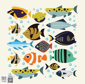 深海鱼类场景插画 (3)