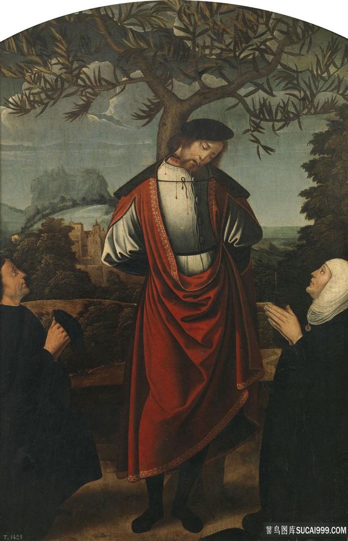 圣迪戈拉-和-捐助者油画