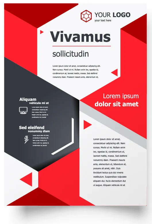 包装宣传册设计模板传单页抽象商务宣传册A4模板创意封面趋势宣传ai矢量模版下载