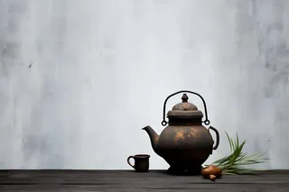 简约古风煮茶典雅背景