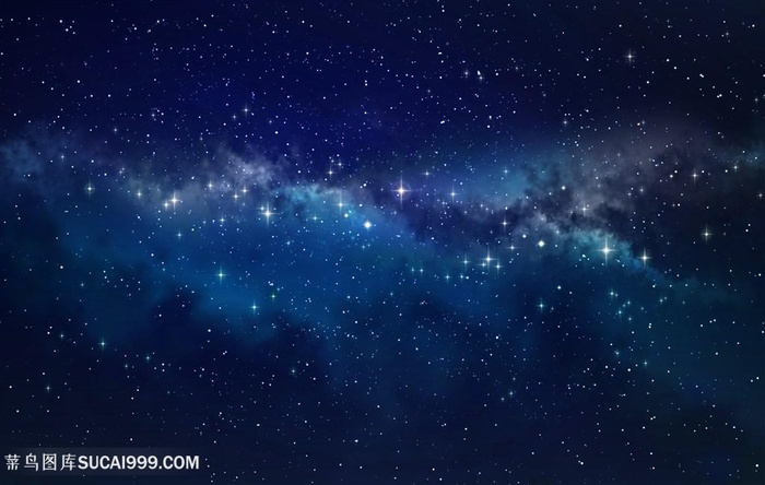 深夜星空背景图片