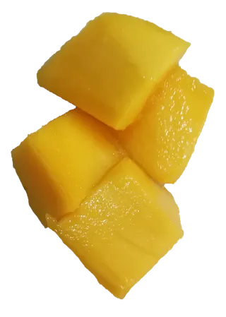 芒果果肉鲜果生鲜果果粒免抠摄影元素素材