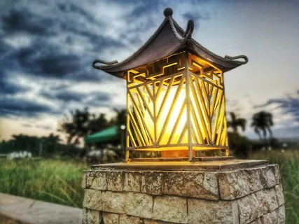 复古景观路灯图片 复古景观路灯图片