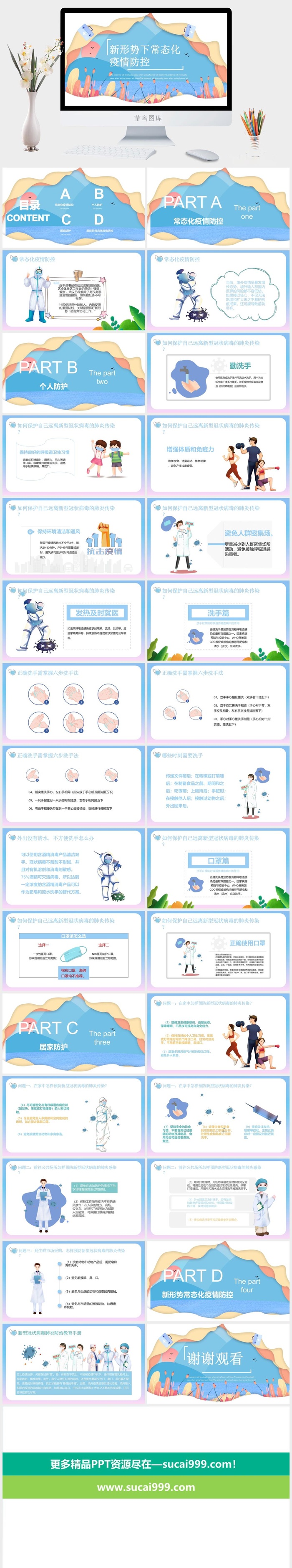 新形势下常态化防疫 疫情防控PPT