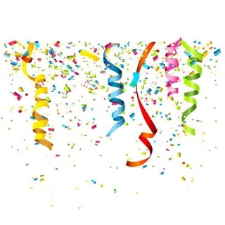 五彩纸屑 PNG免抠