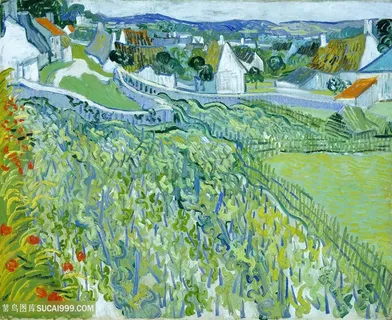 梵高乡镇风景花草植物油画图片 梵高乡镇风景花草植物油画图片