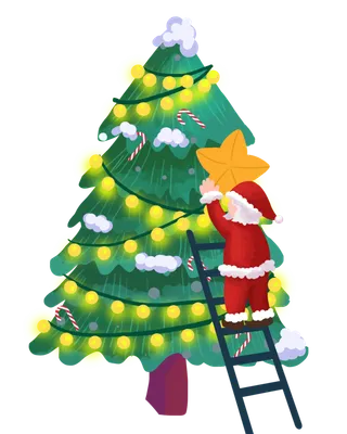 圣诞节平安夜圣诞树免扣素材圣诞元素