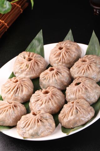 杂粮薄皮素包子 (2)