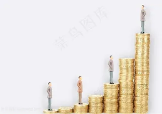 成功的阶梯商务人士