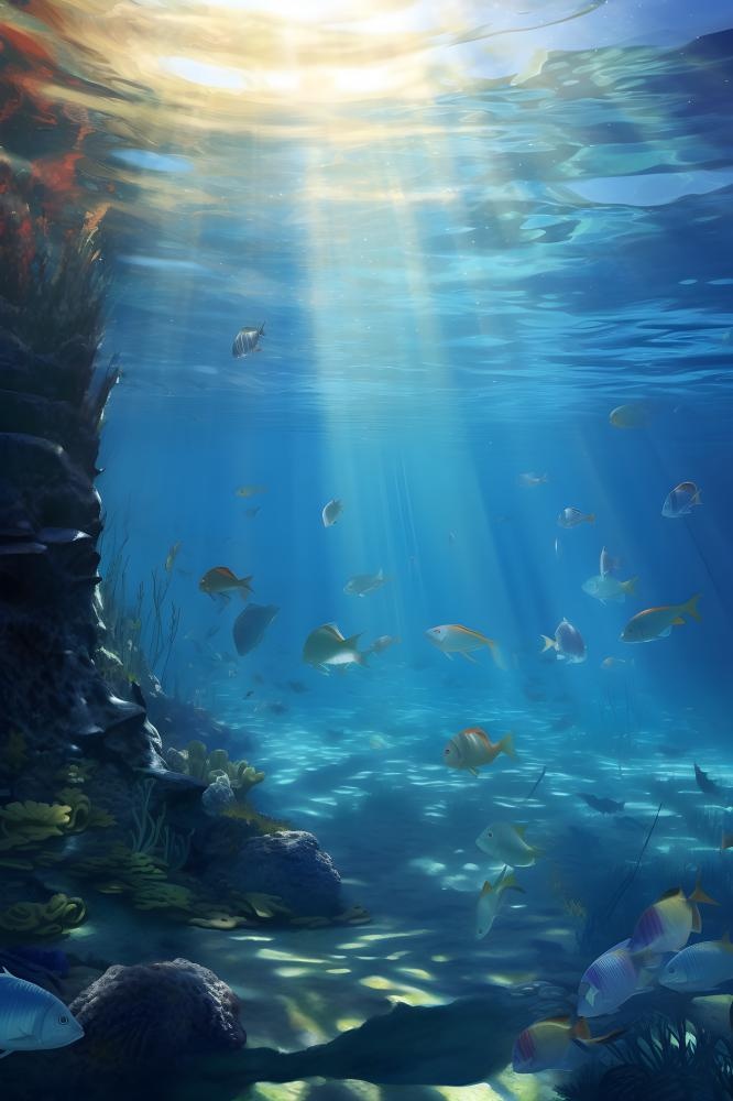 海底海洋鱼背景