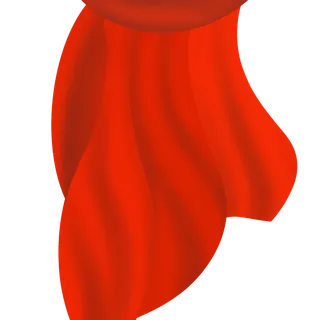 红色飘带免扣素材