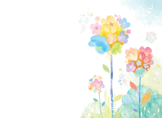 中国风国画水墨花卉素材