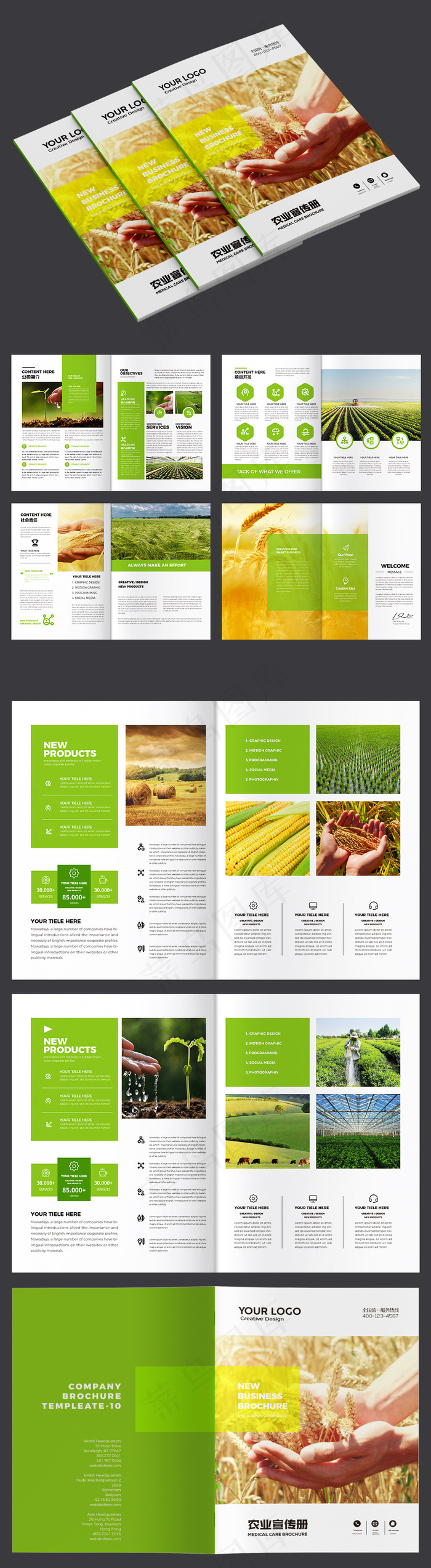 绿色农业画册合作社设计