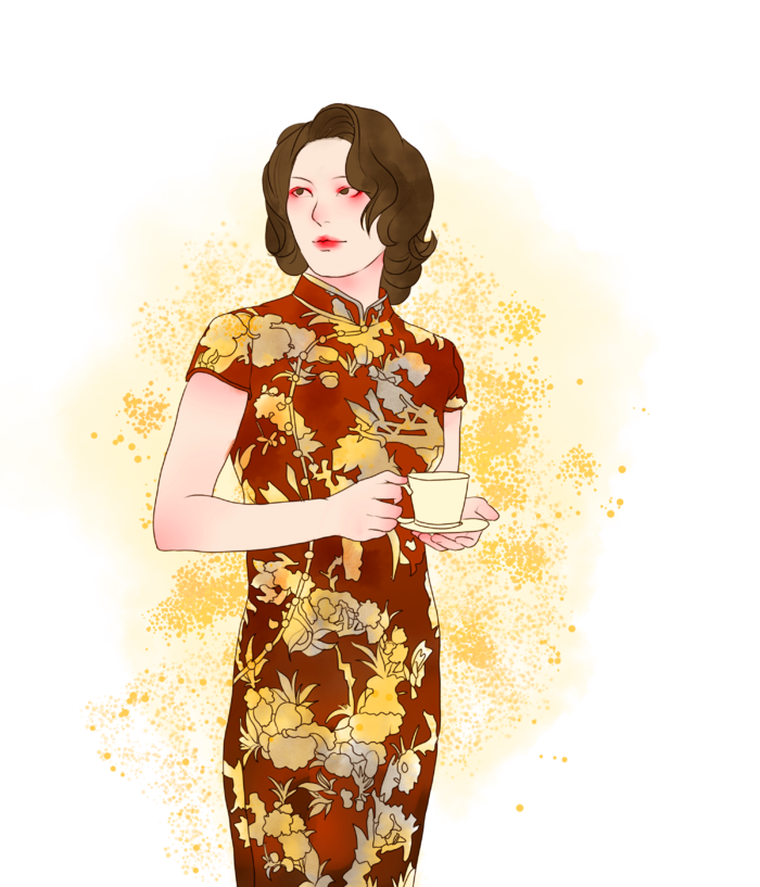 传统旗袍美女 (36)