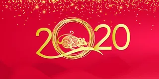 设计红色新年背景