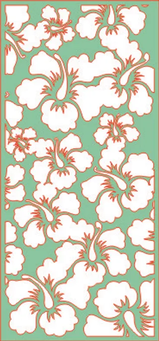 雕刻 田园 镂空 现代 边框