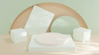 电商产品3D立体背景图主图场景 