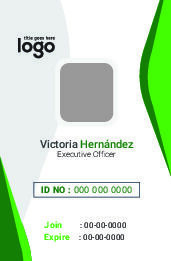 绿边工作证名片