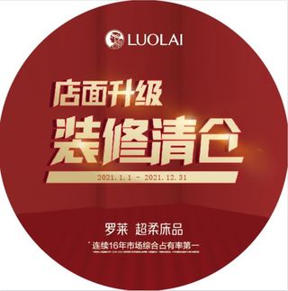 店面升级 圆地贴