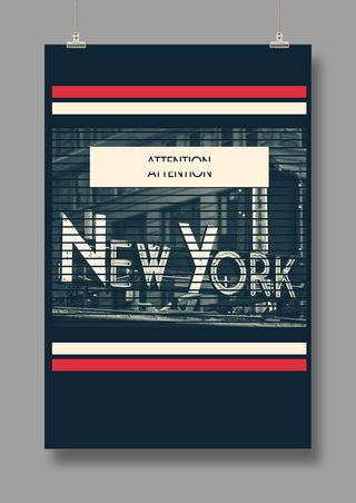 国外时尚 潮流海报 英文PSD海报