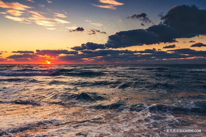 唯美海边日出夕阳壁纸