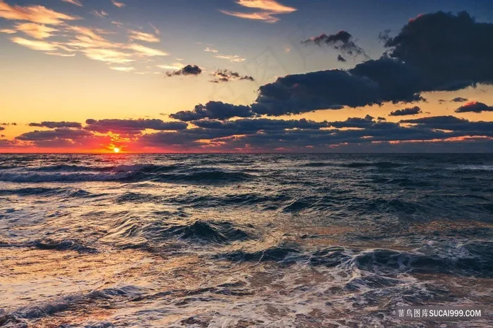 唯美海边日出夕阳壁纸