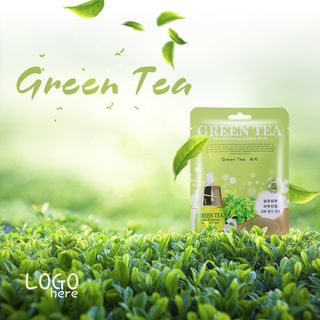 电商广告绿茶面膜海报