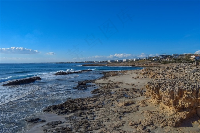 海岸边景观图片