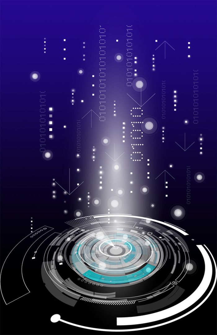 科技数码网络免抠光圈圆环