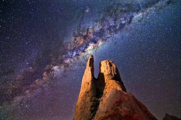 黑色星空摄影素材