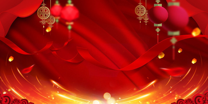 设计红色新年2022背景(7087x3543)psd模版下载