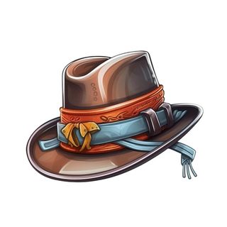 男士帽子插画元素