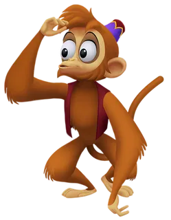 猴子棕色卡通素材简笔画