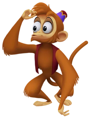 猴子棕色卡通素材简笔画