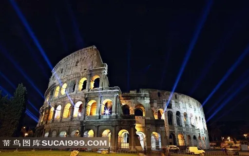 意大利角斗场夜景摄影