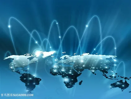 世界地图商务网络科技地球高清图片