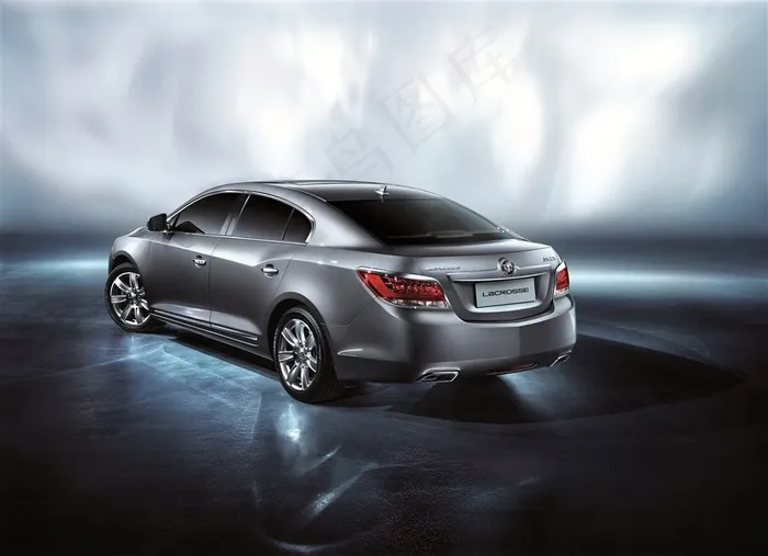 别克汽车黑夜炫光广告宣传图